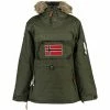 Geographical Norway Anorak Aubergine Manteaux Couleur Vert -Geographical Norway Soldes 21152985 500 A