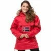 Geographical Norway Anorak Aubergine Manteaux Couleur Rouge -Geographical Norway Soldes 21152987 500 A