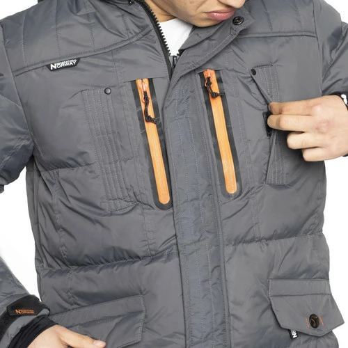 Geographical Norway Doudoune BASIBOLI Manteaux Couleur Gris 5 Geographical Norway Doudoune BASIBOLI Manteaux Couleur Gris – Image 3