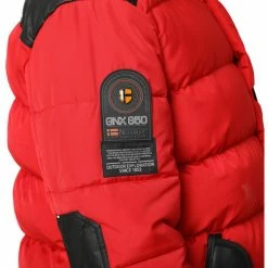 Geographical Norway Parka Bendorf - matelassé - capuche avec bord façon fourrure Manteaux Couleur Rouge -Geographical Norway Soldes 21153017 500 C