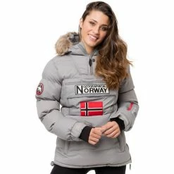 Geographical Norway Doudoune Bolide Manteaux Couleur Gris clair