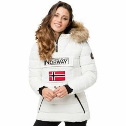 Geographical Norway Doudoune Boonshine Manteaux Couleur Blanc