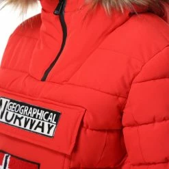 Geographical Norway Doudoune Boonshine Manteaux Couleur Rouge -Geographical Norway Soldes 21153056 500 B