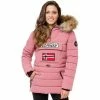 Geographical Norway Doudoune Boonshine Manteaux Couleur Rose poudre