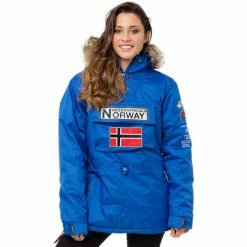 Geographical Norway Doudoune Building Manteaux Couleur Bleu