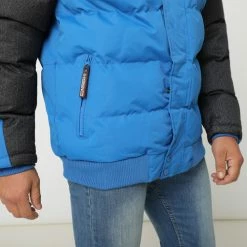 Geographical Norway Veste courte Canada Manteaux Couleur Bleu horizon -Geographical Norway Soldes 21153096 500 C