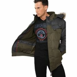 Geographical Norway Veste courte Canada Manteaux Couleur Vert -Geographical Norway Soldes 21153098 500 E