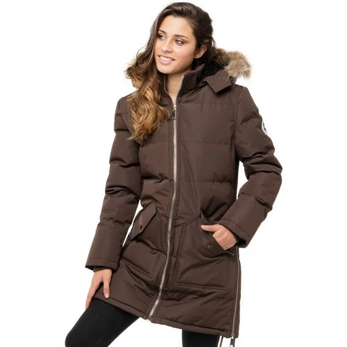 Geographical Norway Parka Canelle - capuche Manteaux Couleur Marron 3 Geographical Norway Parka Canelle - capuche Manteaux Couleur Marron