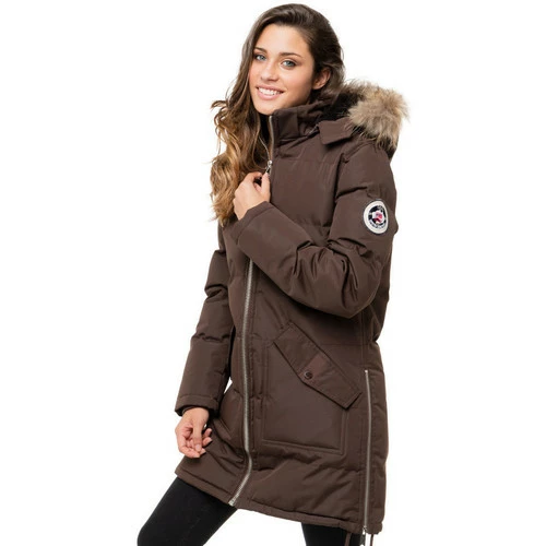 Geographical Norway Parka Canelle - capuche Manteaux Couleur Marron 4 Geographical Norway Parka Canelle - capuche Manteaux Couleur Marron – Image 2