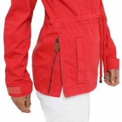Geographical Norway Blouson Canon - capuche Manteaux Couleur Rouge -Geographical Norway Soldes 21153109 500 D