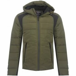 Geographical Norway Veste matelassée Capucha Manteaux Couleur Kaki