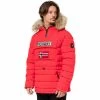 Geographical Norway Anorak Casimire Manteaux Couleur Rouge -Geographical Norway Soldes 21153114 500 A