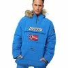 Geographical Norway Anorak Casimire Manteaux Couleur Bleu horizon -Geographical Norway Soldes 21153116 500 A