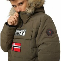 Geographical Norway Anorak Casimire Manteaux Couleur Vert -Geographical Norway Soldes 21153117 500 D