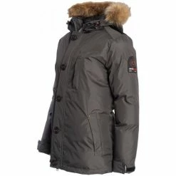 Geographical Norway Doudoune Choupi Manteaux Couleur Noir charbon -Geographical Norway Soldes 21153134 500 D