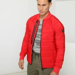 Geographical Norway Parka COMPACT Manteaux Couleur Rouge -Geographical Norway Soldes 21153157 500 D