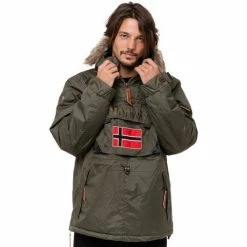 Geographical Norway Doudoune Corporate Manteaux Couleur Vert militaire