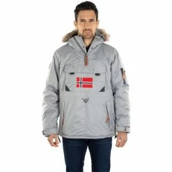 Geographical Norway Doudoune Corporate Manteaux Couleur Gris clair