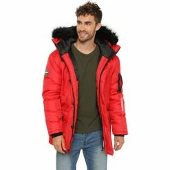 Geographical Norway Doudoune Dagobert Manteaux Couleur Rouge -Geographical Norway Soldes 21153208 500 B