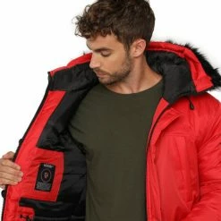 Geographical Norway Doudoune Dagobert Manteaux Couleur Rouge -Geographical Norway Soldes 21153208 500 C