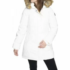Geographical Norway Parka Dynasty - capuche avec bord façon fourrure Manteaux Couleur Blanc