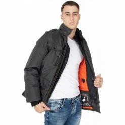 Geographical Norway Parka Divergence - capuche rétractable dans le col Manteaux Couleur Gris -Geographical Norway Soldes 21153233 500 C