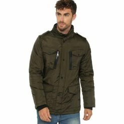 Geographical Norway Parka Divergence - capuche rétractable dans le col Manteaux Couleur Kaki