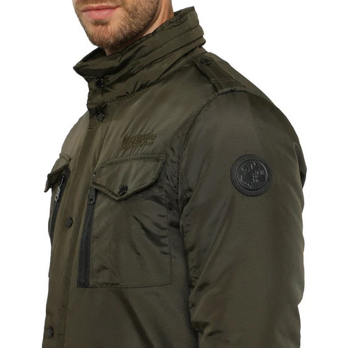 Geographical Norway Parka Divergence - capuche rétractable dans le col Manteaux Couleur Kaki 5 Geographical Norway Parka Divergence - capuche rétractable dans le col Manteaux Couleur Kaki – Image 3