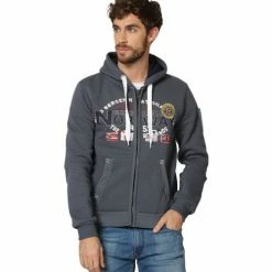 Geographical Norway Sweat sport Garbone Sweats & Polaires Couleur Gris foncé