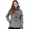 Geographical Norway Veste Tulbeuse - capuche amovible Sweats & Polaires Couleur Noir charbon -Geographical Norway Soldes 21153338 500 A
