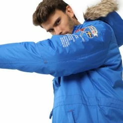 Geographical Norway Doudoune Building Manteaux Couleur Bleu azur -Geographical Norway Soldes 21180820 500 C