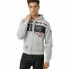 Geographical Norway Sweat sport Garadock - logo - capuche Sweats & Polaires Couleur Gris -Geographical Norway Soldes 21180825 500 A