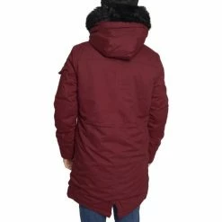 Geographical Norway Canadienne Arissa - capuche avec bord façon fourrure Manteaux Couleur Rouge -Geographical Norway Soldes 21269688 500 D