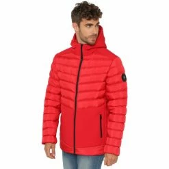 Geographical Norway Veste - parka - coupe-vent sport Chamoix - capuche Manteaux Couleur Rouge