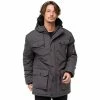 Geographical Norway Parka Coquin - capuche avec bord façon fourrure Manteaux Couleur Gris foncé -Geographical Norway Soldes 21269697 500 A