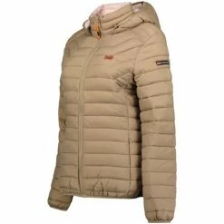 Geographical Norway Doudoune Femme Astonisha Hood EO054 Manteaux Couleur Gris -Geographical Norway Soldes 21321452 500 C