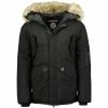 Geographical Norway Parka Homme Bernard EO092 Manteaux Couleur Noir -Geographical Norway Soldes 21322986 500 A