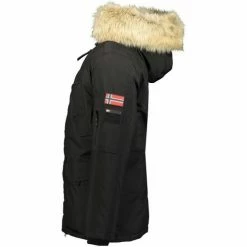 Geographical Norway Parka Homme Bernard EO092 Manteaux Couleur Noir -Geographical Norway Soldes 21322986 500 C