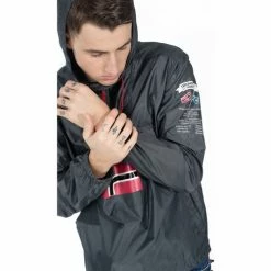 Geographical Norway Coupe-vent Brest - capuche Vestes Couleur Gris foncé -Geographical Norway Soldes 21517130 500 C