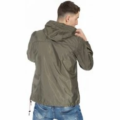 Geographical Norway Coupe-vent Brest - capuche Vestes Couleur Vert militaire -Geographical Norway Soldes 21517131 500 C