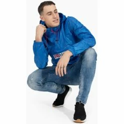 Geographical Norway Veste - parka - coupe-vent sport Choupa - résille - capuche Vestes Couleur Bleu horizon -Geographical Norway Soldes 21517143 500 D