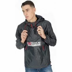 Geographical Norway Veste - parka - coupe-vent sport Choupa - résille - capuche Vestes Couleur Gris foncé -Geographical Norway Soldes 21517144 500 B