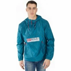 Geographical Norway Veste - parka - coupe-vent sport Choupa - résille - capuche Vestes Couleur Bleu