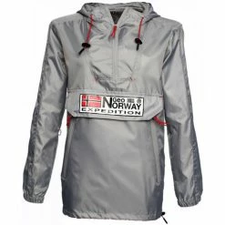 Geographical Norway Veste - parka - coupe-vent sport Choupa - capuche Vestes Couleur Gris clair