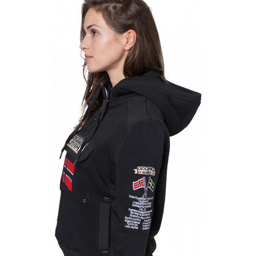 Geographical Norway Sweat sport Gymclass - logo - capuche Sweats & Polaires Couleur Noir 4 Geographical Norway Sweat sport Gymclass - logo - capuche Sweats & Polaires Couleur Noir – Image 2