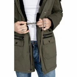 Geographical Norway Parka Arissa - capuche avec bord façon fourrure Manteaux Couleur Kaki -Geographical Norway Soldes 21563743 500 C