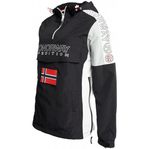 Geographical Norway Parka Astina - logo - capuche avec liens de serrage et stopper Manteaux Couleur Noir 4 Geographical Norway Parka Astina - logo - capuche avec liens de serrage et stopper Manteaux Couleur Noir – Image 2