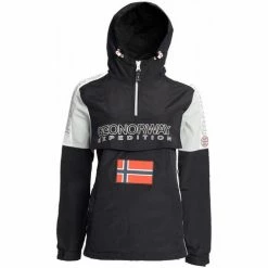 Geographical Norway Parka Astina - logo - capuche avec liens de serrage et stopper Manteaux Couleur Noir 11 Geographical Norway Parka Astina - logo - capuche avec liens de serrage et stopper Manteaux Couleur Noir -Geographical Norway Soldes 21563745 500 E