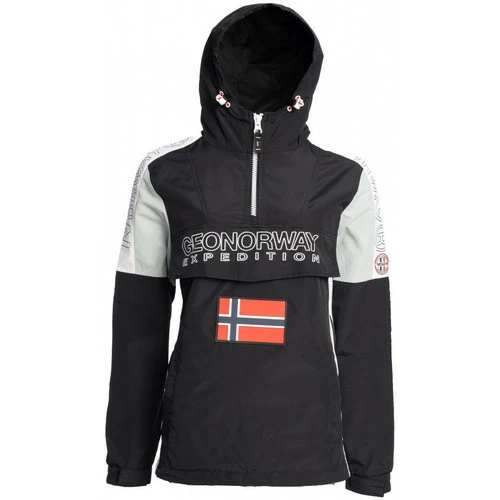 Geographical Norway Parka Astina - logo - capuche avec liens de serrage et stopper Manteaux Couleur Noir 7 Geographical Norway Parka Astina - logo - capuche avec liens de serrage et stopper Manteaux Couleur Noir – Image 5