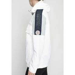 Geographical Norway Parka Astina - logo - capuche avec liens de serrage et stopper Manteaux Couleur Blanc -Geographical Norway Soldes 21563746 500 C